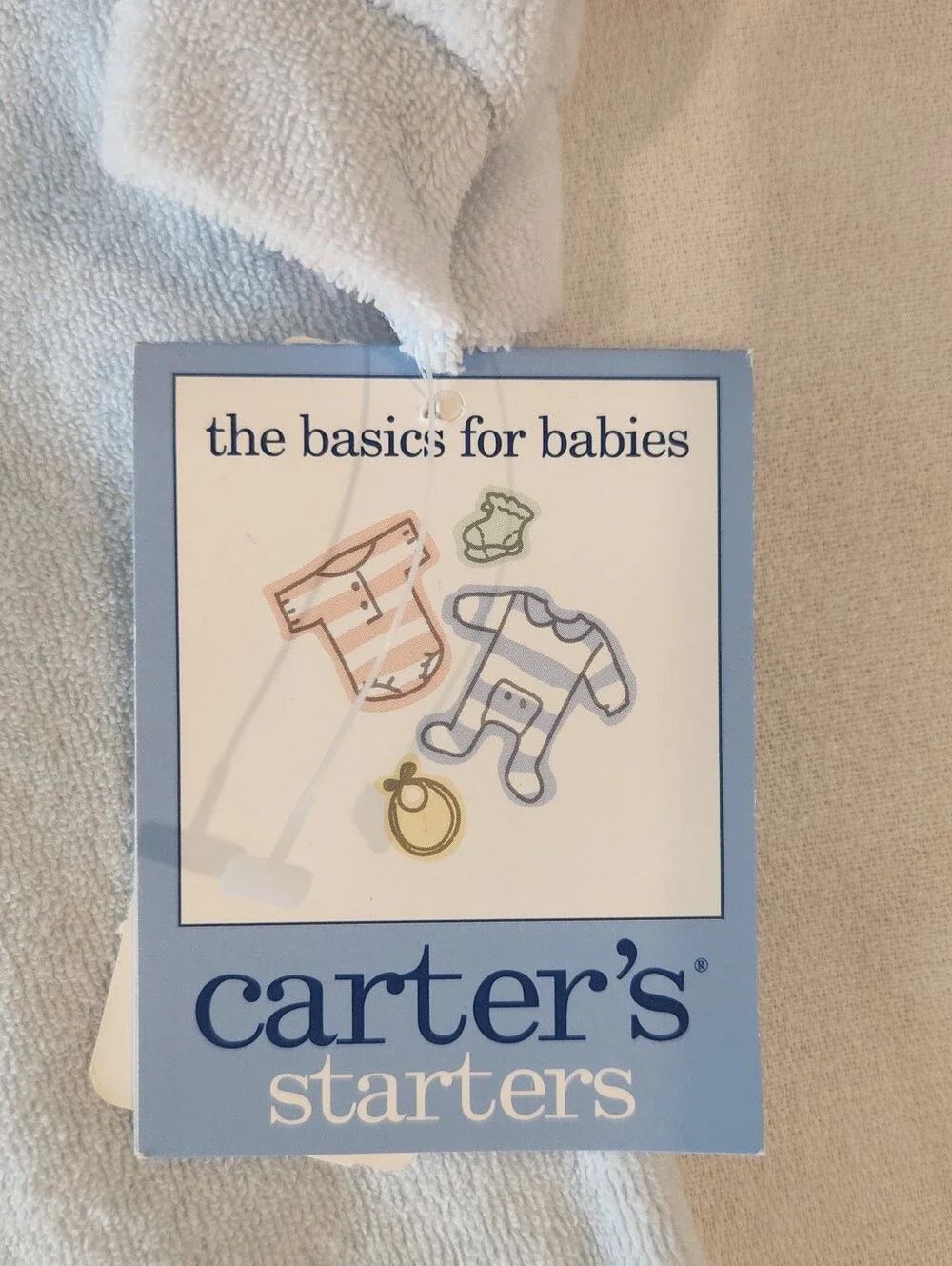 NWT Vintage Carter's 6-9 Month Blue Terry Cloth Turtles Sleep N Play Footie